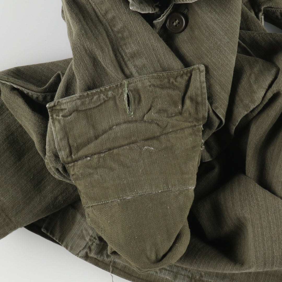 1960'S Dutch military genuine herringbone twill military field jacket 96 men's size S vintage /eaa487841