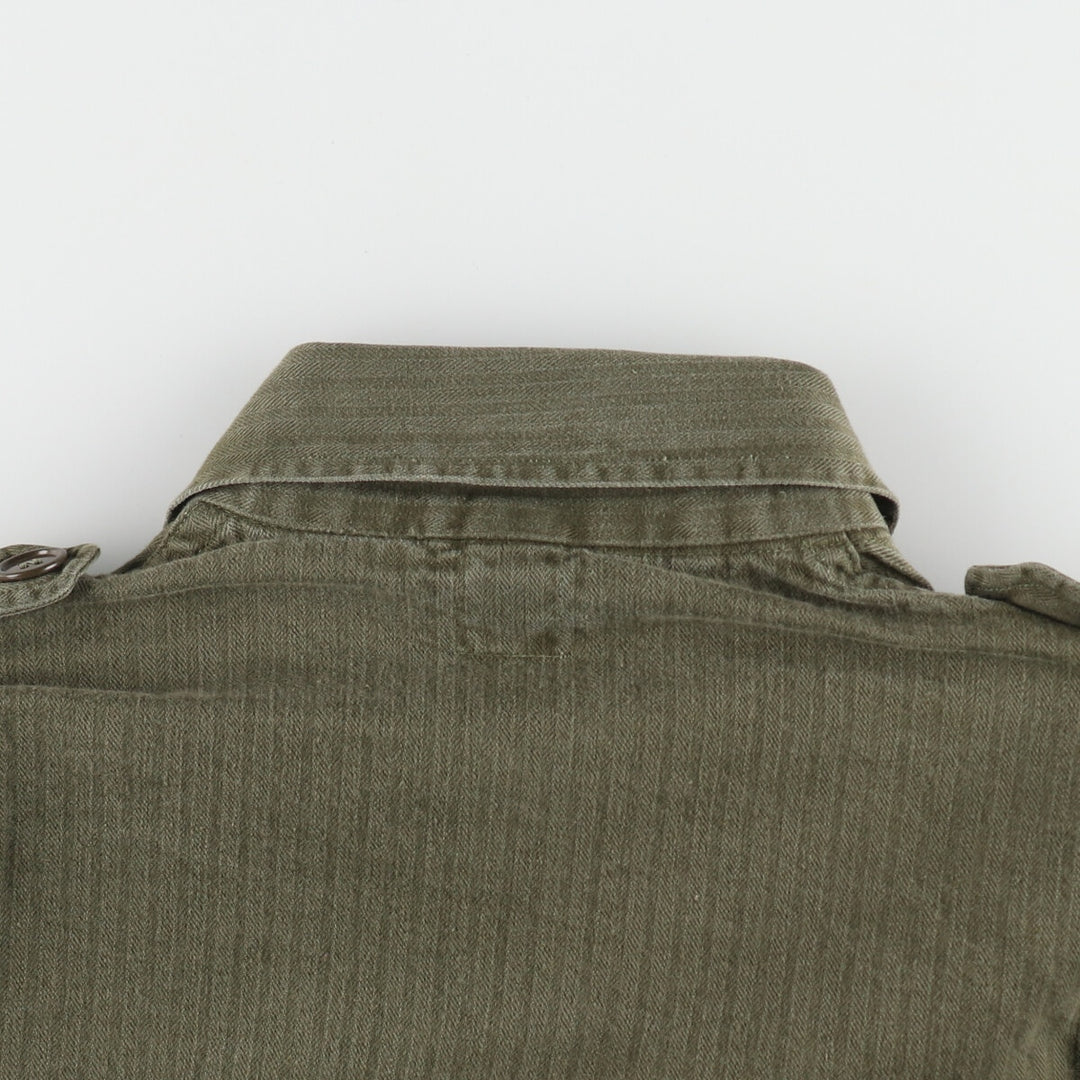 1960'S Dutch military genuine herringbone twill military field jacket 96 men's size S vintage /eaa487841