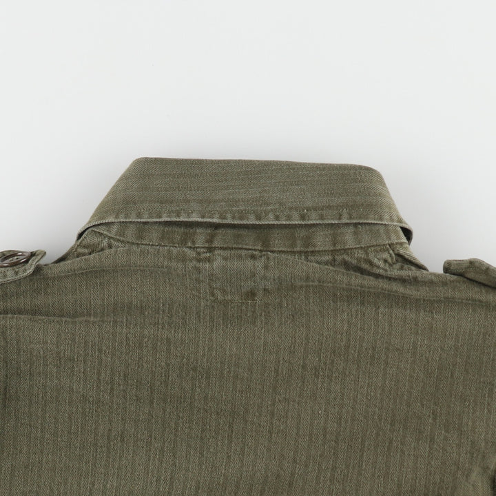 1960'S Dutch military genuine herringbone twill military field jacket 96 men's size S vintage /eaa487841