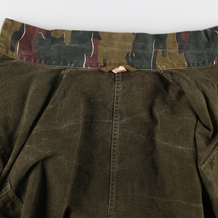 80'S Belgian Army Genuine Camouflage Pattern Jigsaw Camo Military Field Jacket Men's XL Vintage /eaa487846