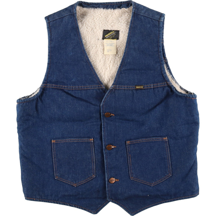 70's Maverick denim vest, men's size L / eaa487848