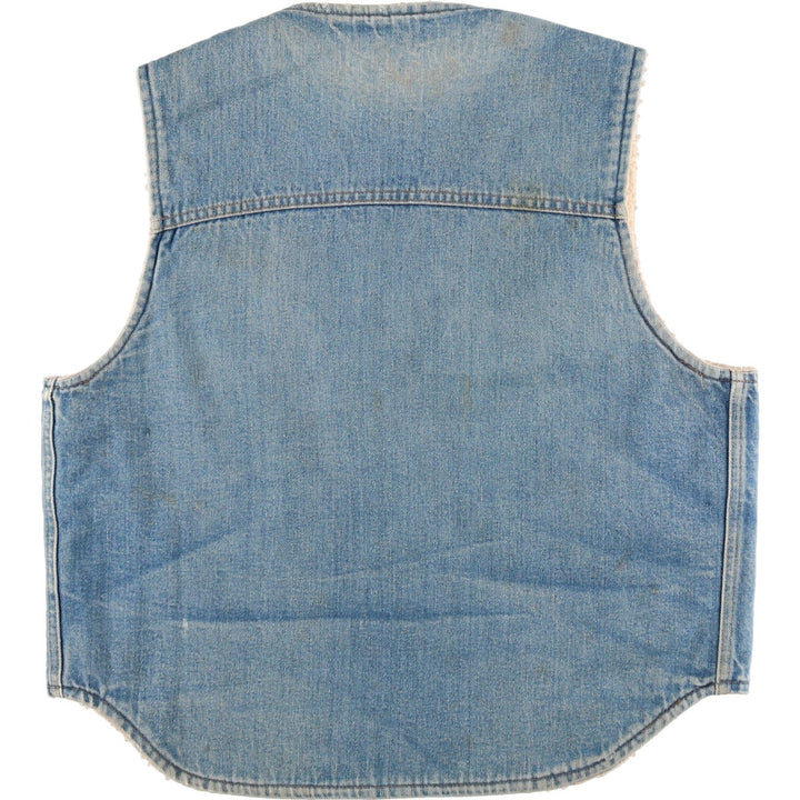 90'S Carhartt denim fleece vest made in USA, men's size L, vintage /eaa487851