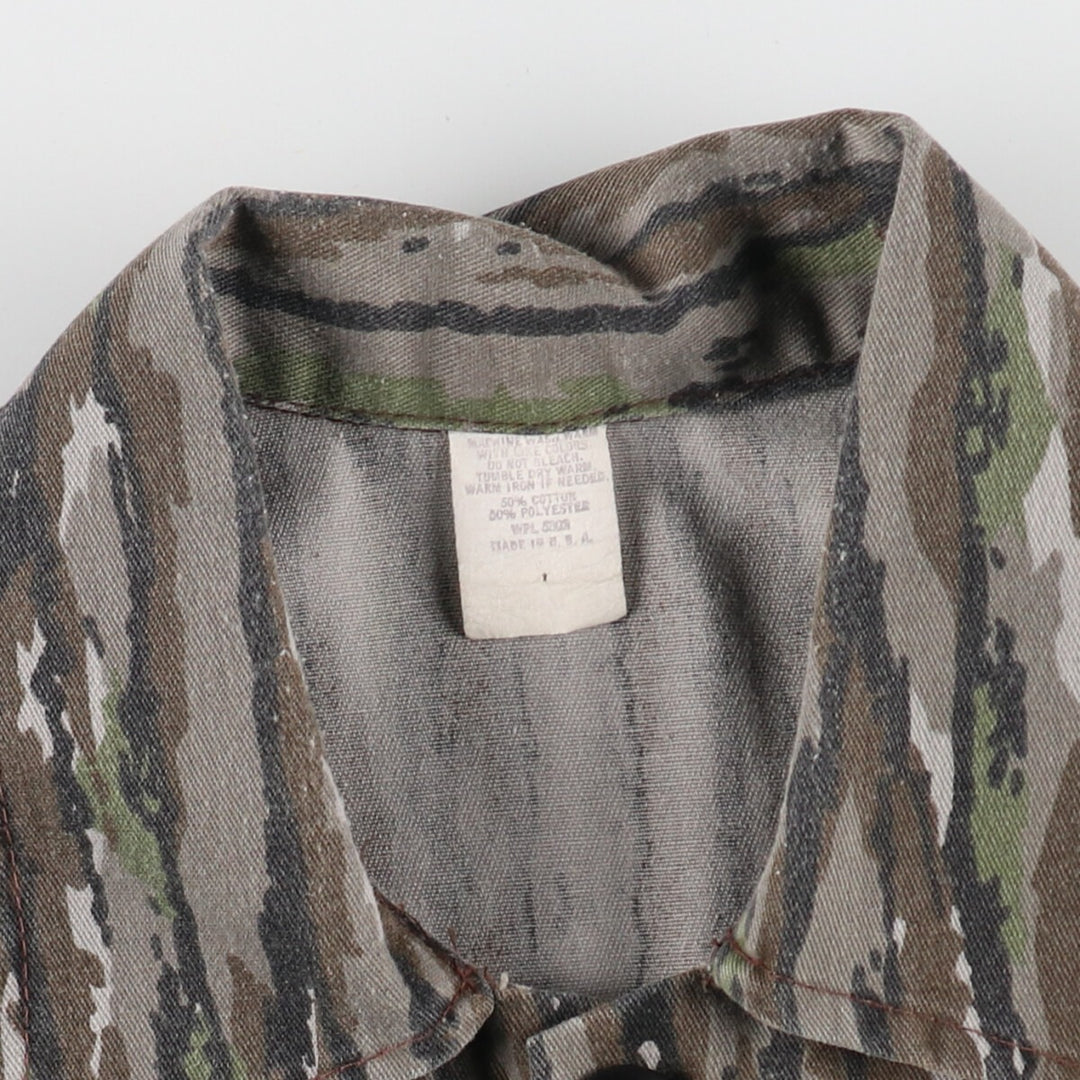 90'S LIBETY Camouflage Pattern Real Tree Camo Hunting Jacket Made in USA Men's L Size Vintage /eaa487866
