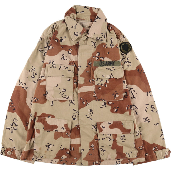 90'S US Military Genuine Camouflage Pattern BDU Military Jacket Made in USA MEDIUM-REGULAR Men's M equivalent Vintage /eaa487884