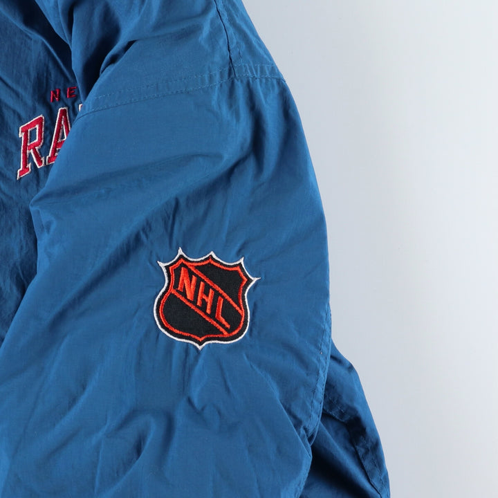 90'S Starter NHL New York Rangers padded hoodie puffer jacket men's size S vintage /eaa487893