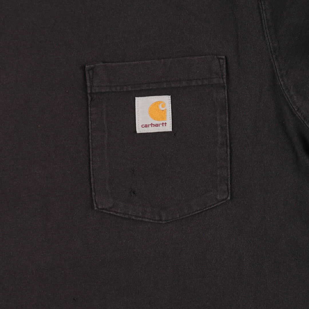 Carhartt ORIGINAL FIT Plain Pocket Long T-Shirt, Men's Medium Size / eaa487946