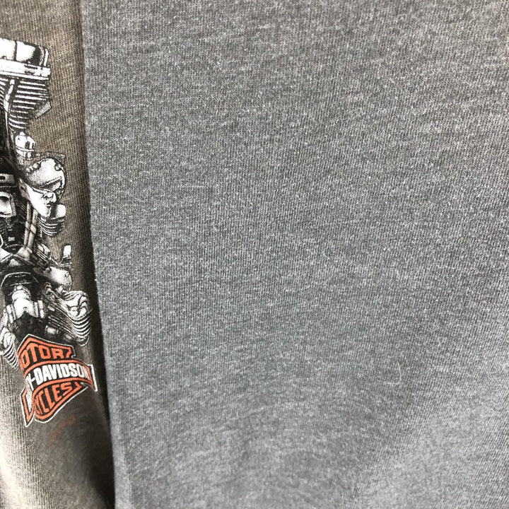 00'S Harley-Davidson HANES back print long sleeve T-shirt, made in USA, men's size M /eaa487963