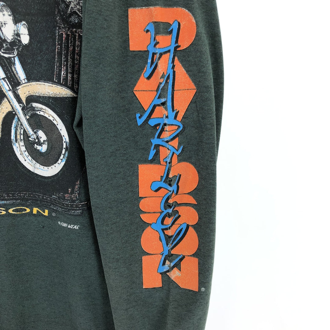 90'S Harley-Davidson Long Sleeve T-Shirt Made in USA Men's Size L /eaa487970