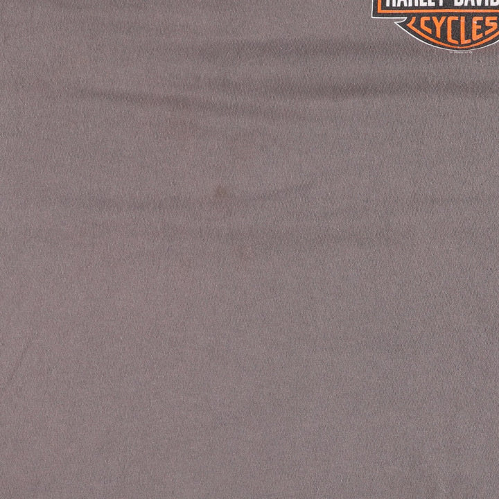 Big size Harley-Davidson back print long T-shirt, men's XXXL equivalent / eaa487976