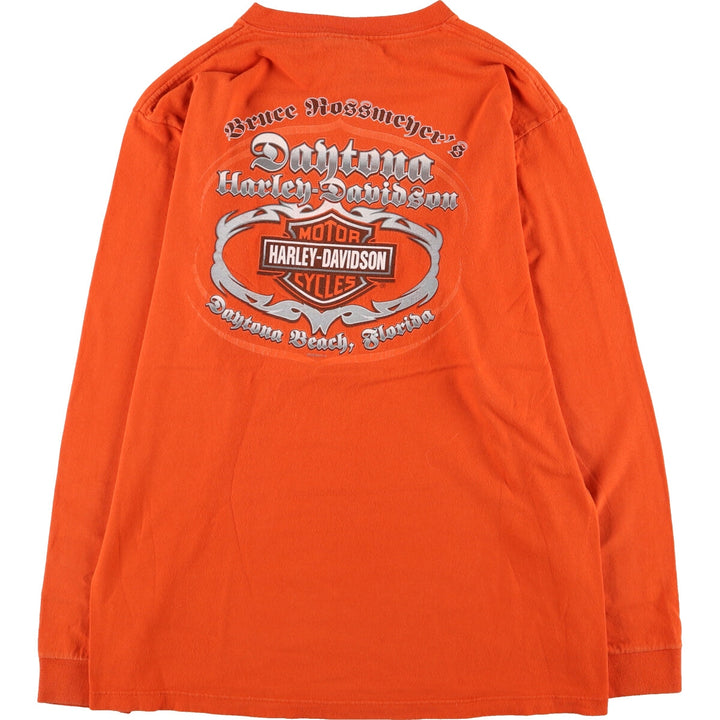 00'S Harley-Davidson Long Sleeve T-Shirt, Men's Medium / eaa487977