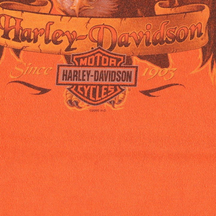 00'S Harley-Davidson Eagle Pattern Long T-shirt Made in USA Men's XL /eaa487978