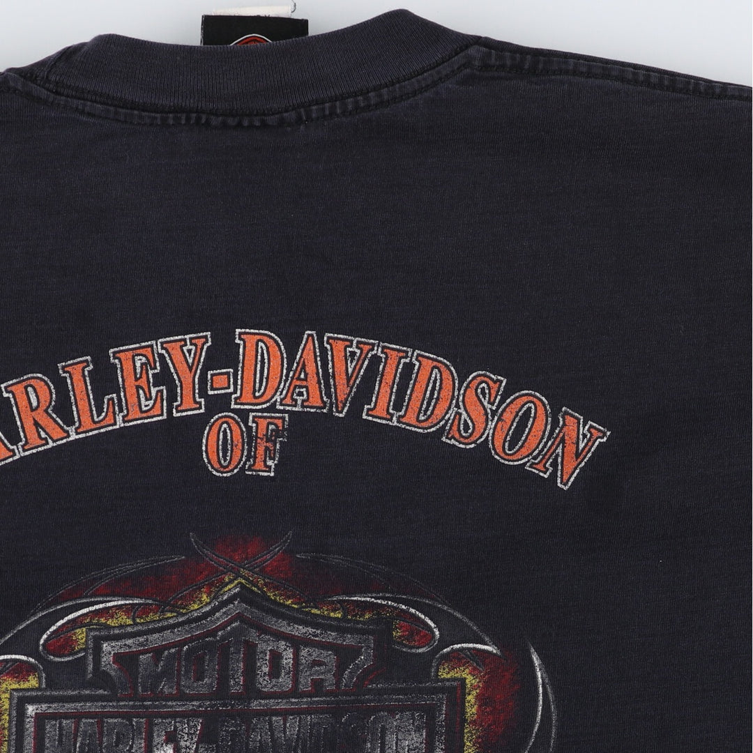 00'S Harley-Davidson Cut-off Long T-Shirt, Made in USA, Men's XL /eaa487981