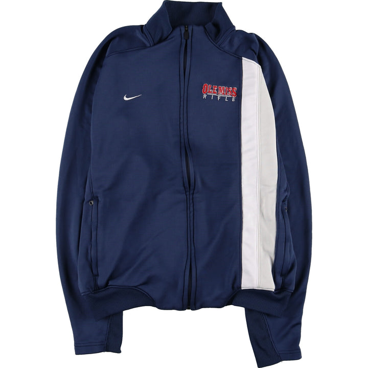 00'S Nike Team Fit Dry Ole Miss Rifle Jersey Track Jacket Men's M /eaa488014