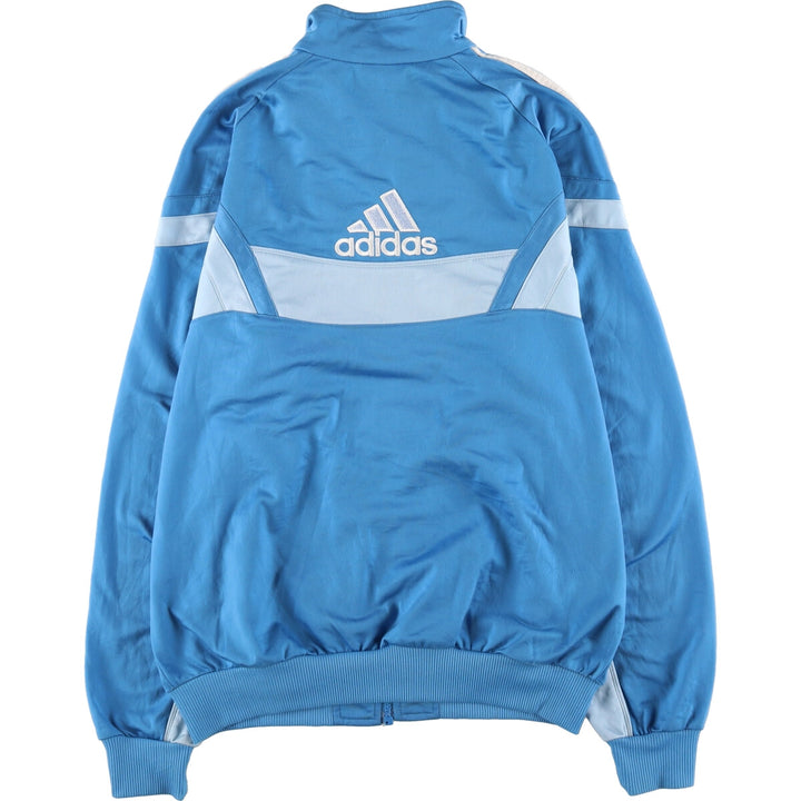 00'S Adidas Back Logo Jersey Track Jacket Men's XL polyester Blue type light blue Vintage Second Hand
