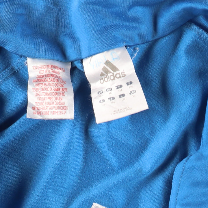 00'S Adidas Back Logo Jersey Track Jacket Men's XL polyester Blue type light blue Vintage Second Hand