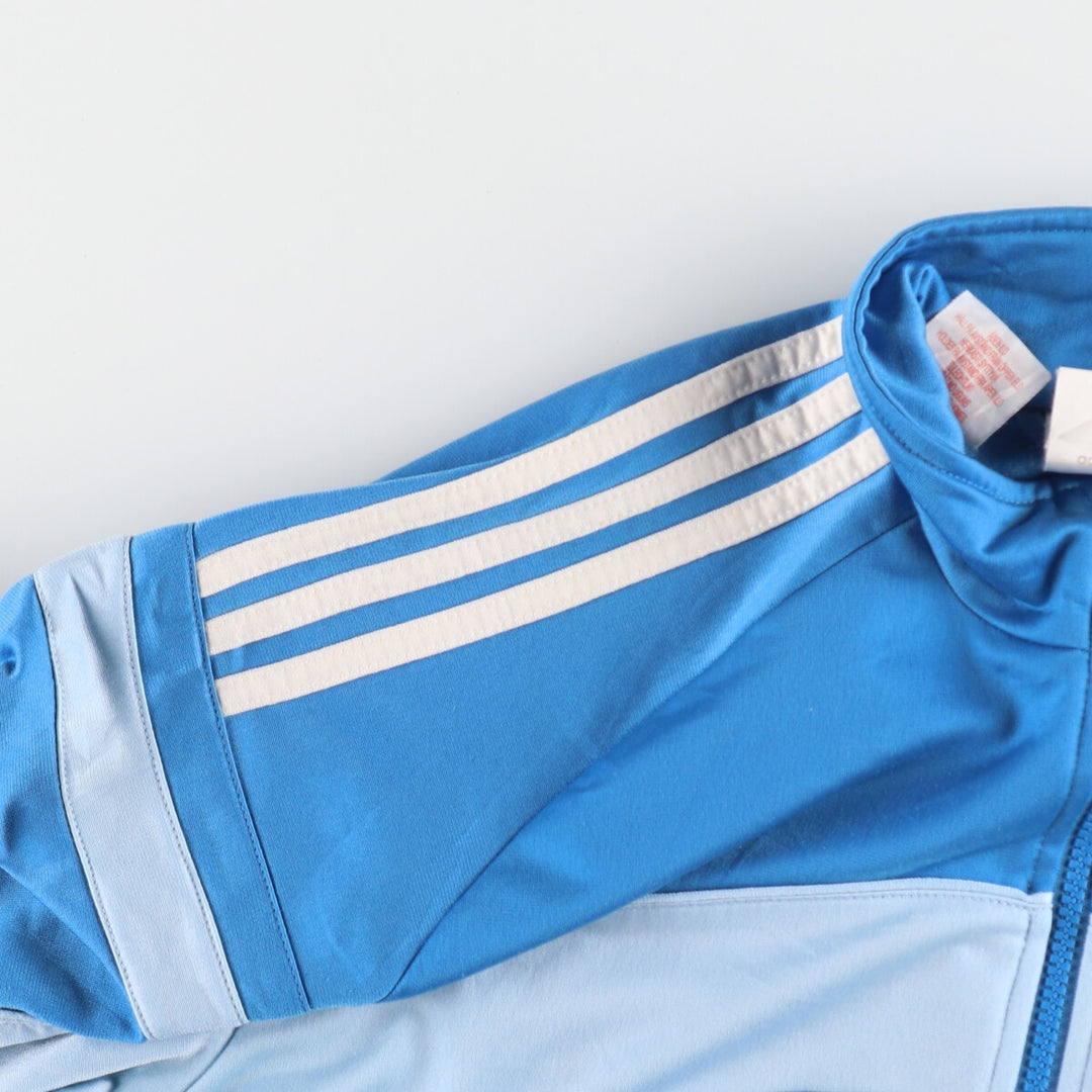 00'S Adidas Back Logo Jersey Track Jacket Men's XL polyester Blue type light blue Vintage Second Hand