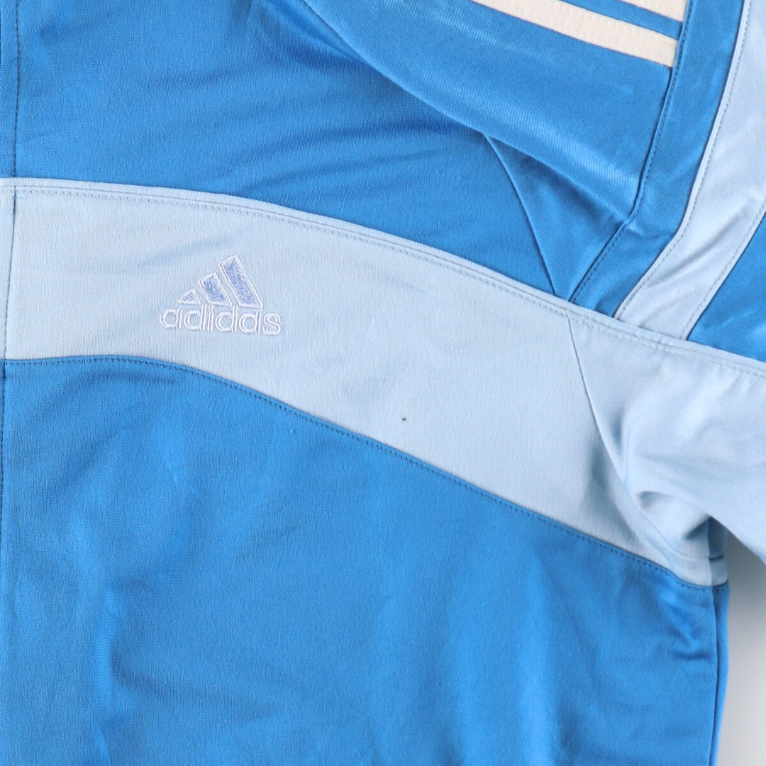 00'S Adidas Back Logo Jersey Track Jacket Men's XL polyester Blue type light blue Vintage Second Hand