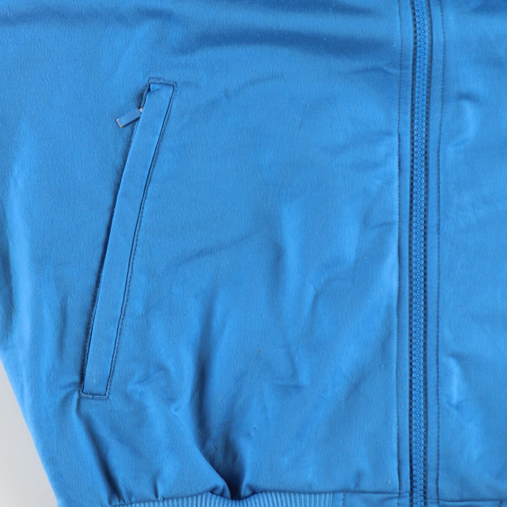 00'S Adidas Back Logo Jersey Track Jacket Men's XL polyester Blue type light blue Vintage Second Hand