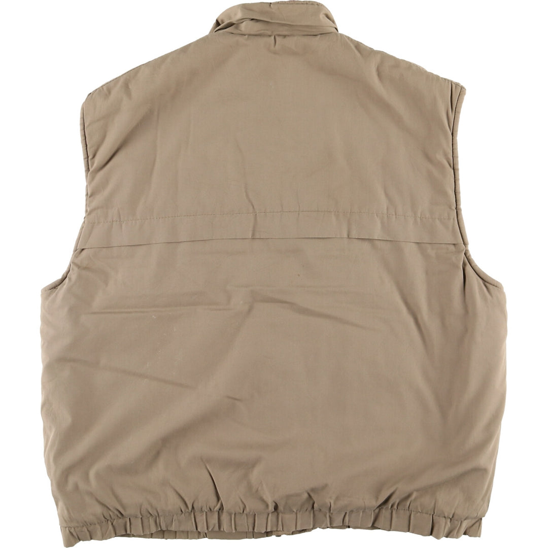 OUTREACH Plain Quilted Vest, Unknown, L, Men's L Equivalent, Full Zip, Check Pattern Liner, Chin Strap Included /eaa488028