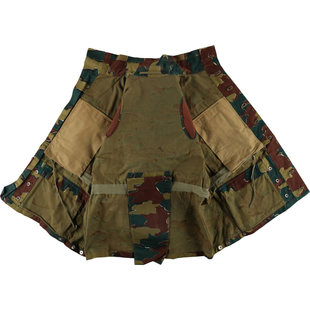 ~60'S Belgian Army Camouflage Pattern Jigsaw Camo Paratrooper Military Jacket Men's XL /eaa488039