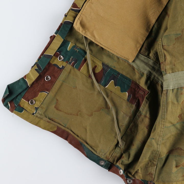 ~60'S Belgian Army Camouflage Pattern Jigsaw Camo Paratrooper Military Jacket Men's XL /eaa488039