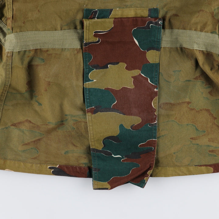 ~60'S Belgian Army Camouflage Pattern Jigsaw Camo Paratrooper Military Jacket Men's XL /eaa488039