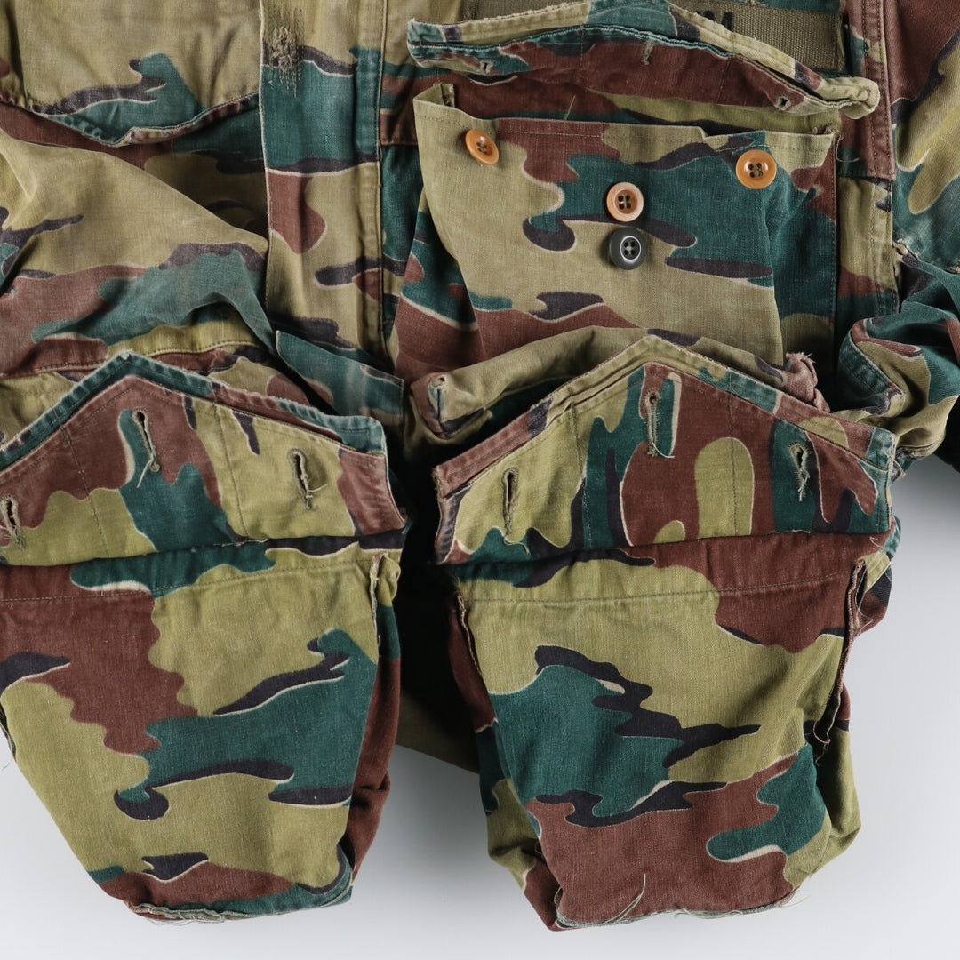 Genuine Belgian military item from the 1950s, BEGETEX camouflage pattern jigsaw camo paratrooper military jacket, 42/50, equivalent to men's L /eaa488040