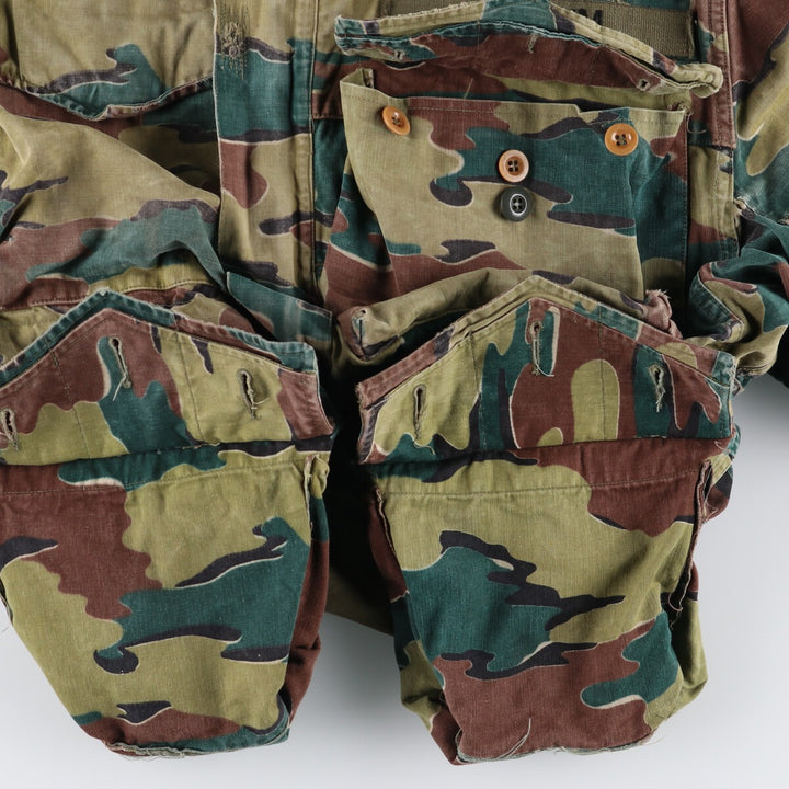 Genuine Belgian military item from the 1950s, BEGETEX camouflage pattern jigsaw camo paratrooper military jacket, 42/50, equivalent to men's L /eaa488040