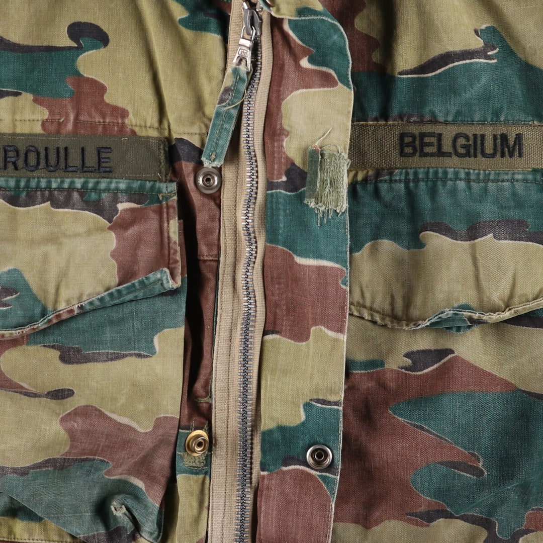 Genuine Belgian military item from the 1950s, BEGETEX camouflage pattern jigsaw camo paratrooper military jacket, 42/50, equivalent to men's L /eaa488040