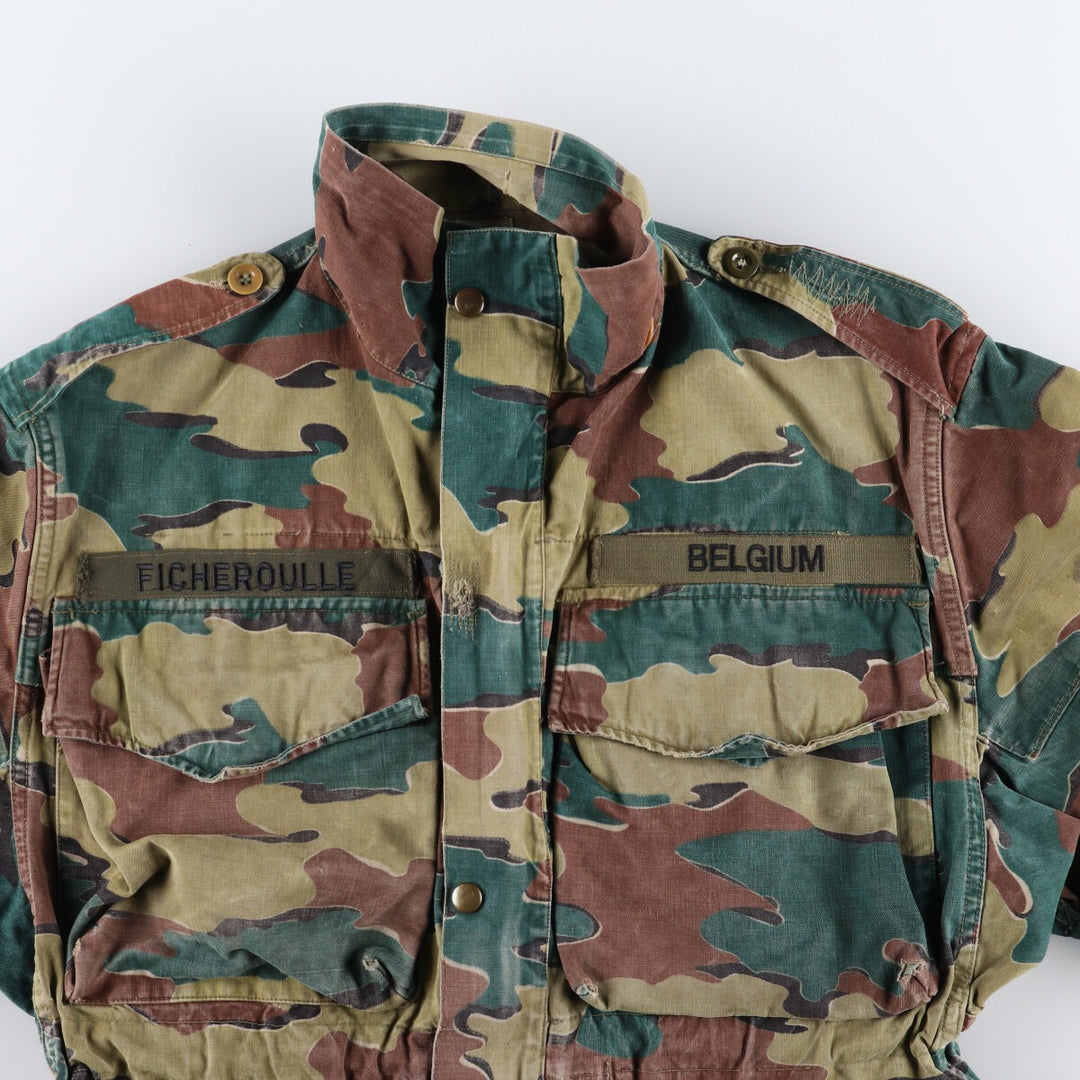 Genuine Belgian military item from the 1950s, BEGETEX camouflage pattern jigsaw camo paratrooper military jacket, 42/50, equivalent to men's L /eaa488040