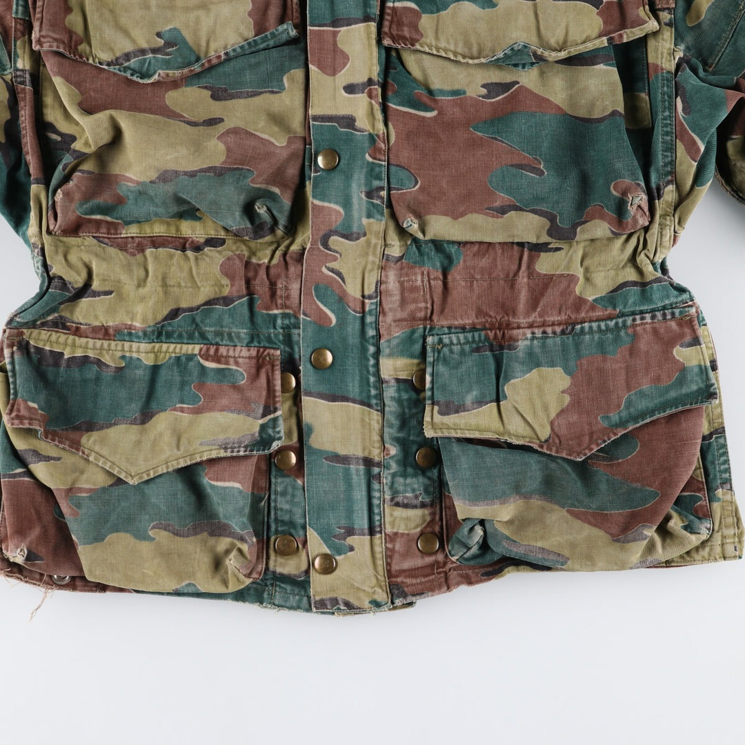 Genuine Belgian military item from the 1950s, BEGETEX camouflage pattern jigsaw camo paratrooper military jacket, 42/50, equivalent to men's L /eaa488040