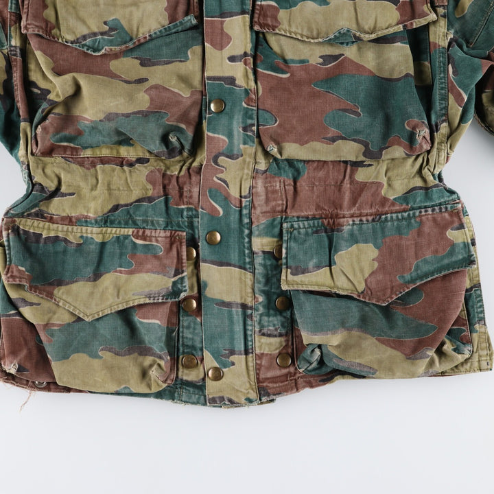 Genuine Belgian military item from the 1950s, BEGETEX camouflage pattern jigsaw camo paratrooper military jacket, 42/50, equivalent to men's L /eaa488040