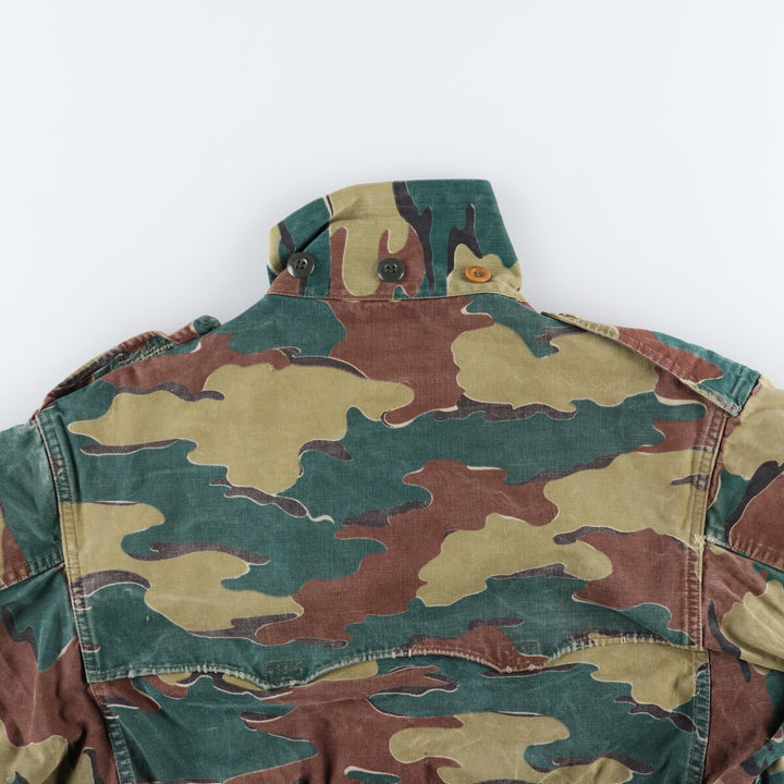 Genuine Belgian military item from the 1950s, BEGETEX camouflage pattern jigsaw camo paratrooper military jacket, 42/50, equivalent to men's L /eaa488040