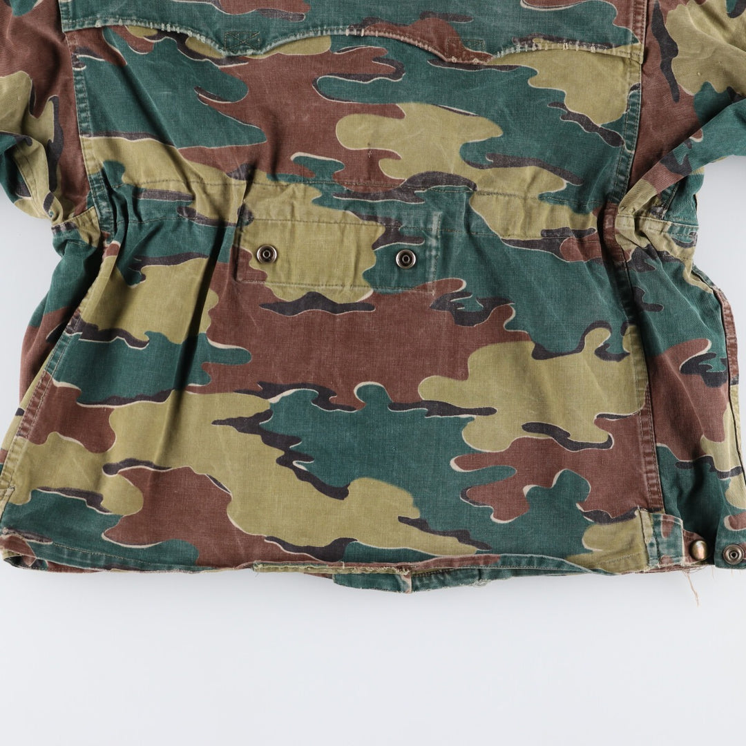 Genuine Belgian military item from the 1950s, BEGETEX camouflage pattern jigsaw camo paratrooper military jacket, 42/50, equivalent to men's L /eaa488040