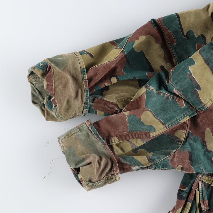 Genuine Belgian military item from the 1950s, BEGETEX camouflage pattern jigsaw camo paratrooper military jacket, 42/50, equivalent to men's L /eaa488040