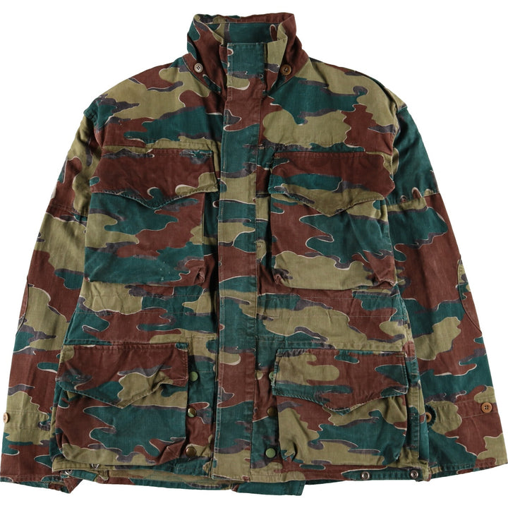 Genuine Belgian Army 50's Camouflage Pattern Jigsaw Camo Paratrooper Military Jacket Men's XL /eaa488041