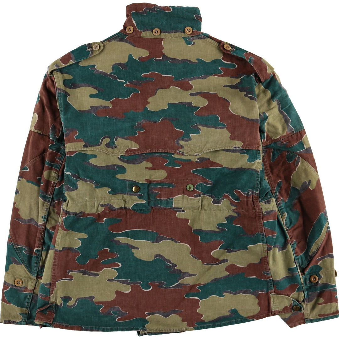 Genuine Belgian Army 50's Camouflage Pattern Jigsaw Camo Paratrooper Military Jacket Men's XL /eaa488041