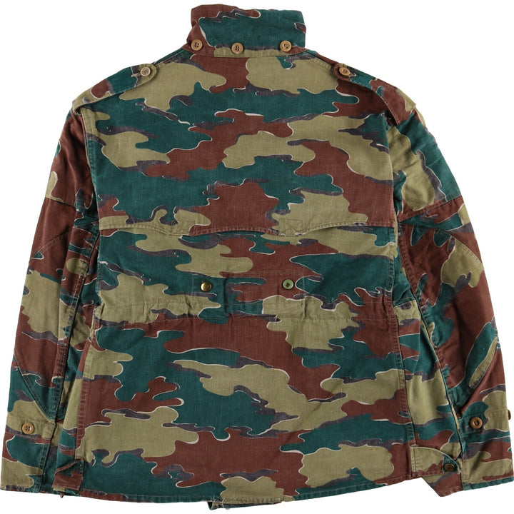 Genuine Belgian Army 50's Camouflage Pattern Jigsaw Camo Paratrooper Military Jacket Men's XL /eaa488041