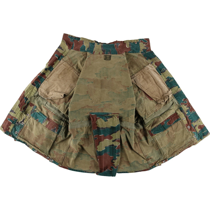 Genuine Belgian Army 50's Camouflage Pattern Jigsaw Camo Paratrooper Military Jacket Men's XL /eaa488041