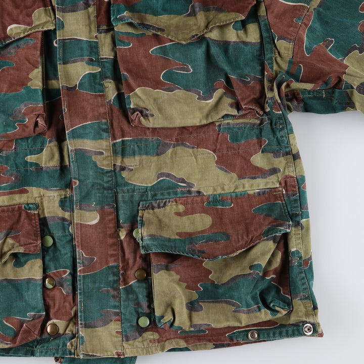 Genuine Belgian Army 50's Camouflage Pattern Jigsaw Camo Paratrooper Military Jacket Men's XL /eaa488041