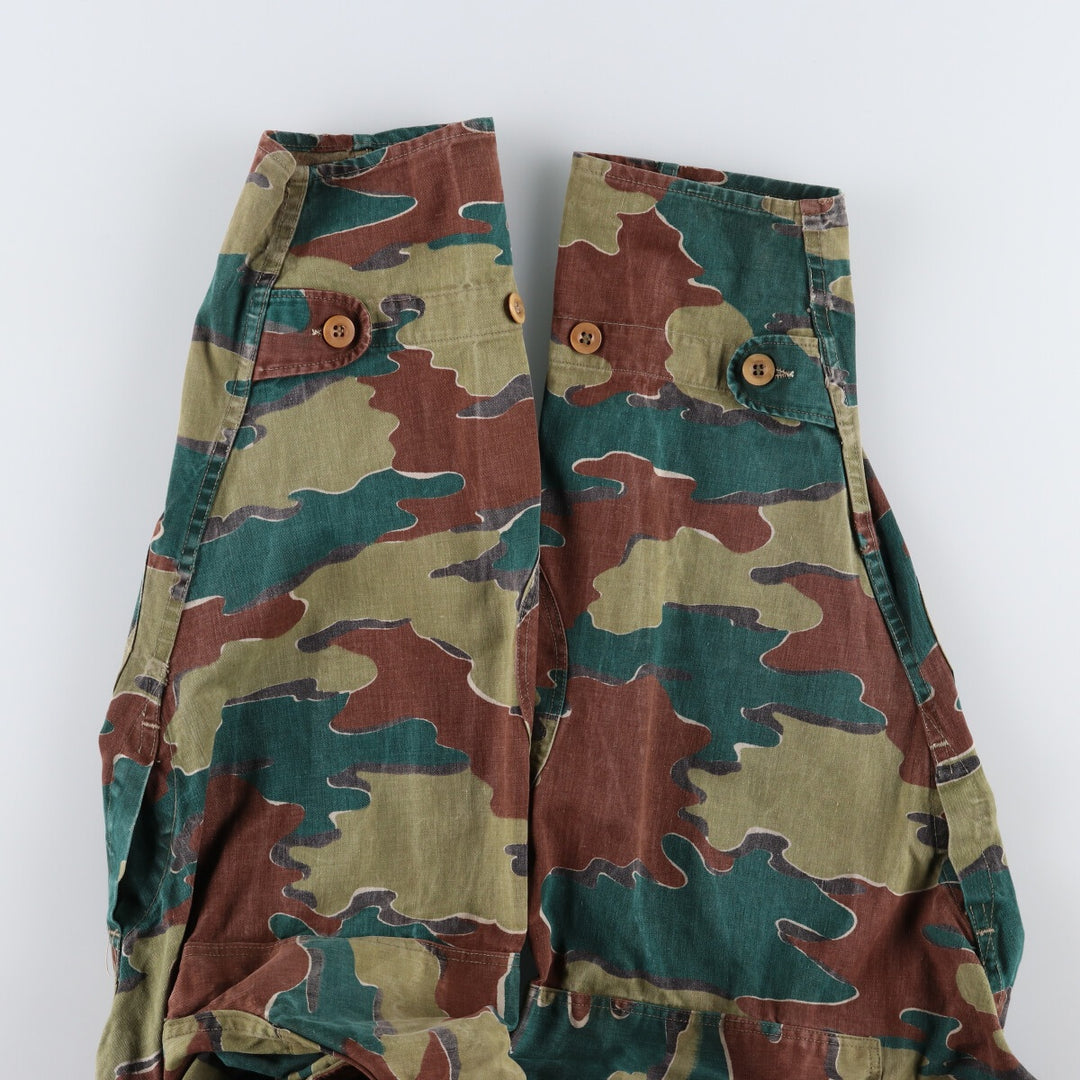 Genuine Belgian Army 50's Camouflage Pattern Jigsaw Camo Paratrooper Military Jacket Men's XL /eaa488041