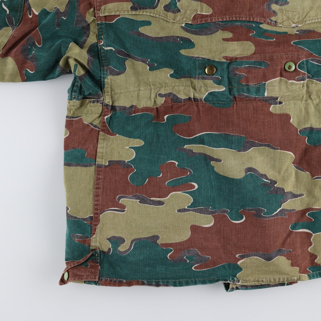 Genuine Belgian Army 50's Camouflage Pattern Jigsaw Camo Paratrooper Military Jacket Men's XL /eaa488041