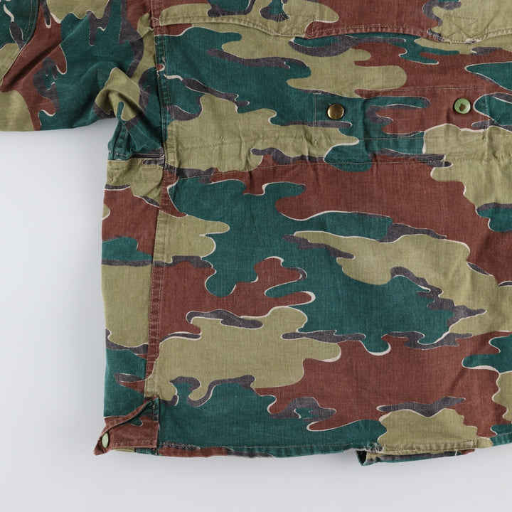 Genuine Belgian Army 50's Camouflage Pattern Jigsaw Camo Paratrooper Military Jacket Men's XL /eaa488041