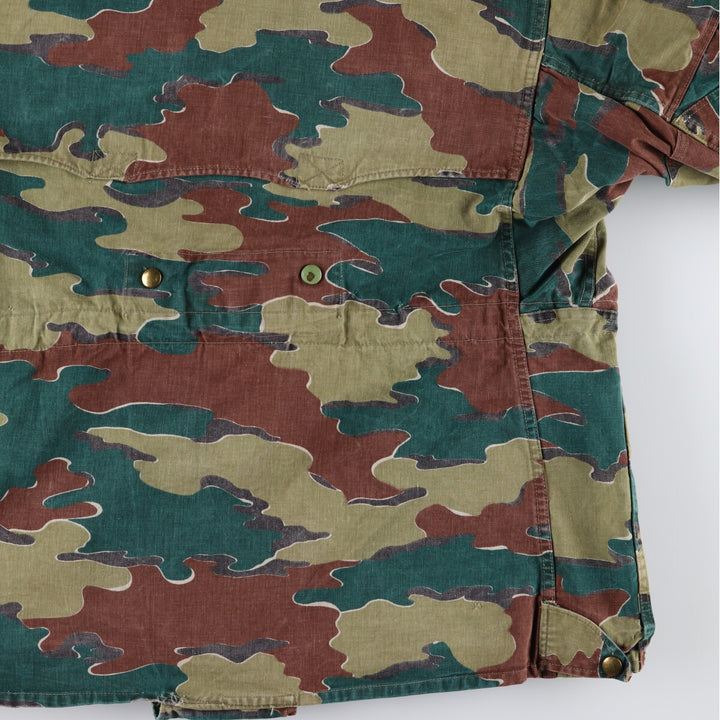 Genuine Belgian Army 50's Camouflage Pattern Jigsaw Camo Paratrooper Military Jacket Men's XL /eaa488041
