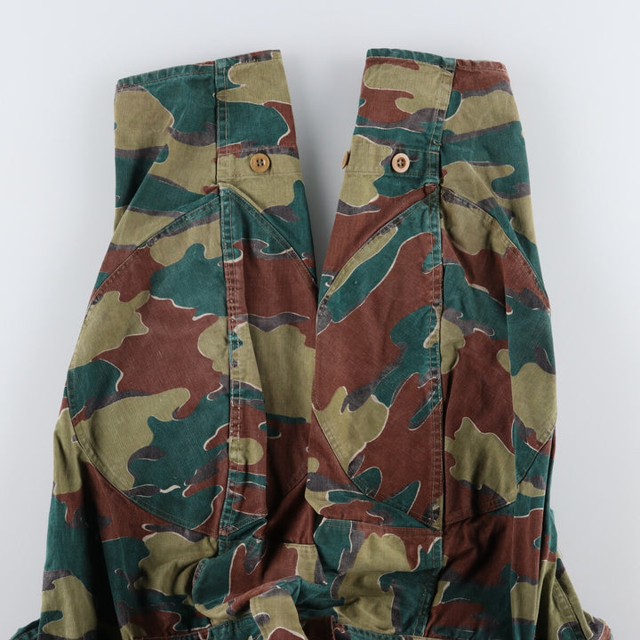 Genuine Belgian Army 50's Camouflage Pattern Jigsaw Camo Paratrooper Military Jacket Men's XL /eaa488041