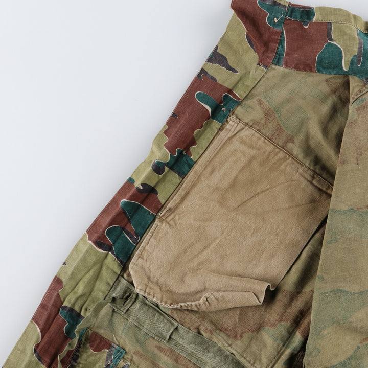 Genuine Belgian Army 50's Camouflage Pattern Jigsaw Camo Paratrooper Military Jacket Men's XL /eaa488041