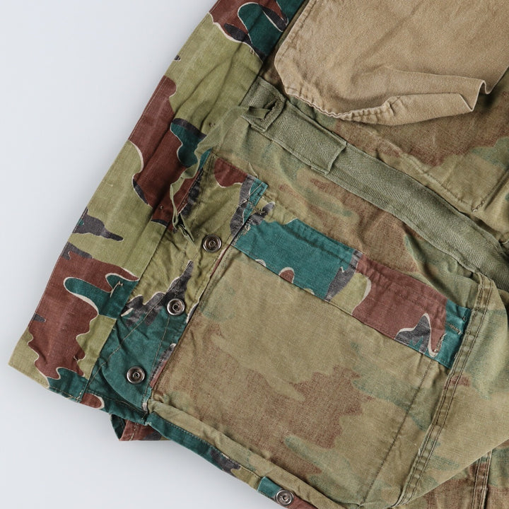 Genuine Belgian Army 50's Camouflage Pattern Jigsaw Camo Paratrooper Military Jacket Men's XL /eaa488041