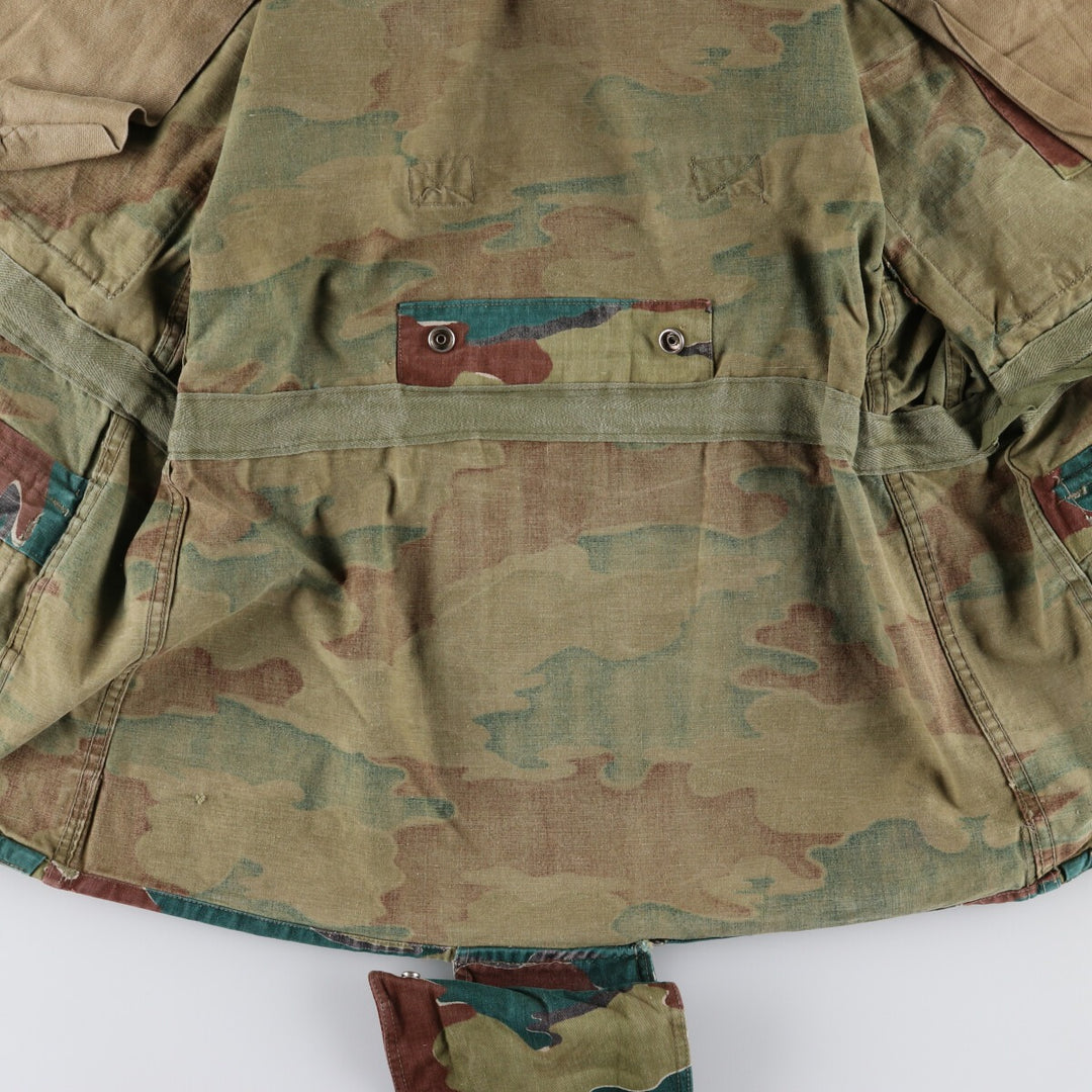 Genuine Belgian Army 50's Camouflage Pattern Jigsaw Camo Paratrooper Military Jacket Men's XL /eaa488041