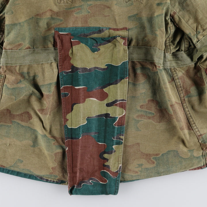 Genuine Belgian Army 50's Camouflage Pattern Jigsaw Camo Paratrooper Military Jacket Men's XL /eaa488041