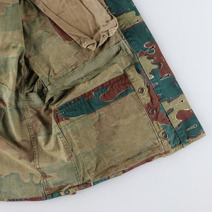 Genuine Belgian Army 50's Camouflage Pattern Jigsaw Camo Paratrooper Military Jacket Men's XL /eaa488041